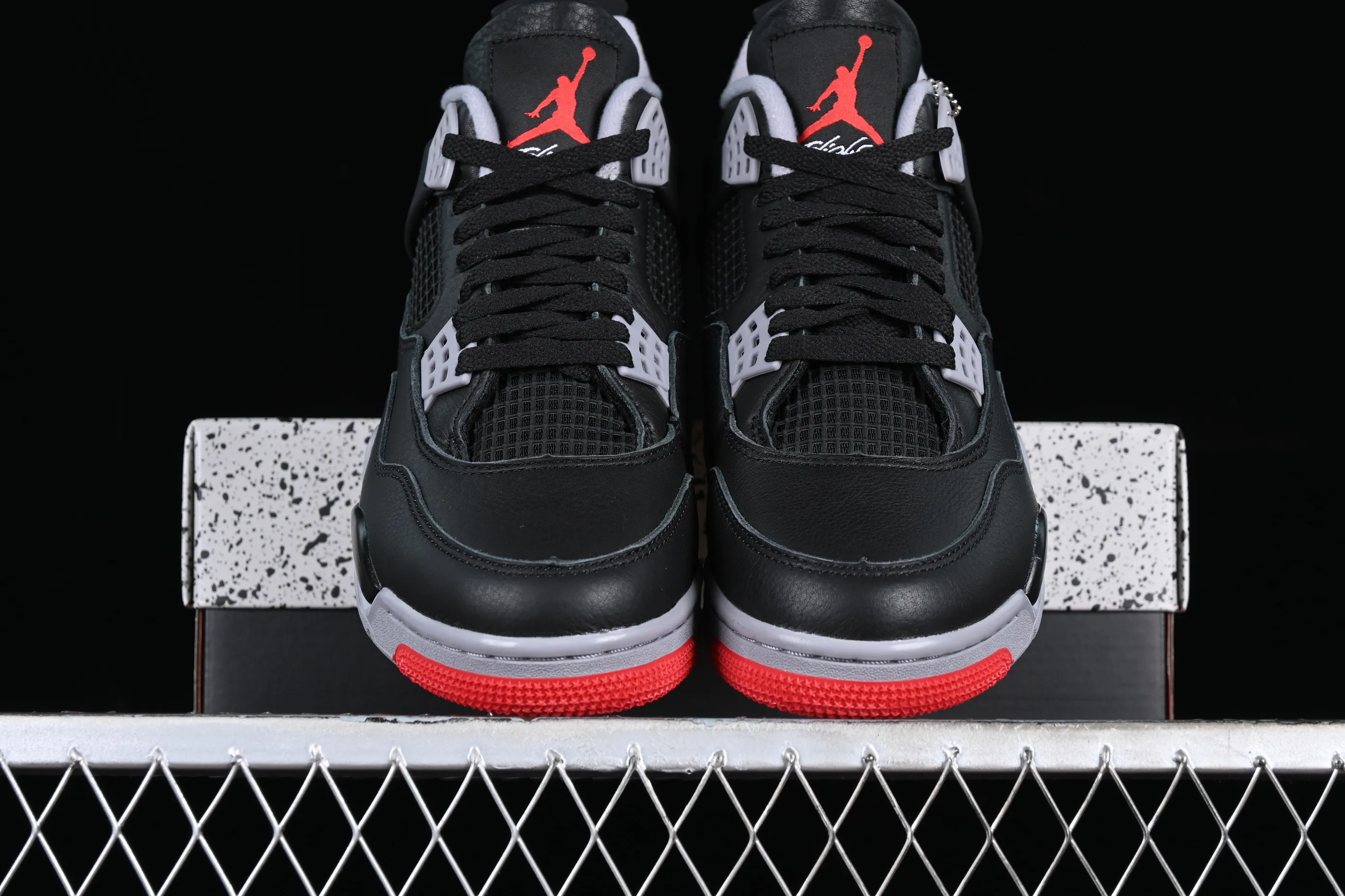 All categories Air Jordan Jordan series basketball shoes Air Jordan 4 LJR version Air Jordan 4 Retro "Bred Reimagined" AJ4 Joe 4 black red FV5029-006